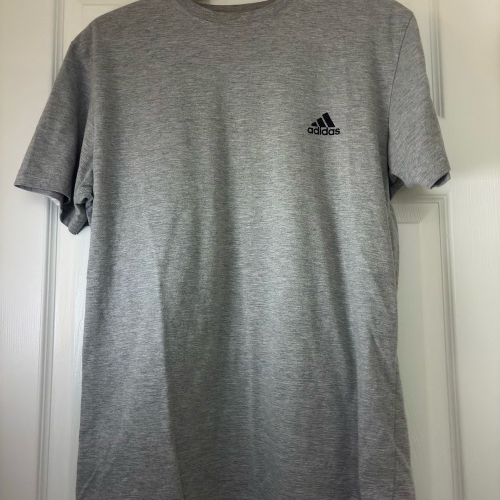 Adidas Men's Heather Gray Short Sleeve Tee